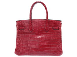 美品 エルメス バーキン30 ニロティカス マット ルージュアッシュ ハンドバッグ □F刻印 0188【中古】HERMES 2002年製 赤