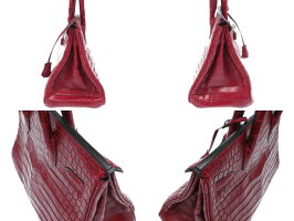 美品 エルメス バーキン30 ニロティカス マット ルージュアッシュ ハンドバッグ □F刻印 0188【中古】HERMES 2002年製 赤