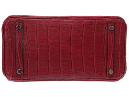 美品 エルメス バーキン30 ニロティカス マット ルージュアッシュ ハンドバッグ □F刻印 0188【中古】HERMES 2002年製 赤
