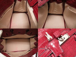 美品 エルメス バーキン30 ニロティカス マット ルージュアッシュ ハンドバッグ □F刻印 0188【中古】HERMES 2002年製 赤