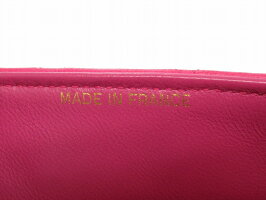 美品 シャネル ラムスキン ピンク マトラッセ ココマーク ターンロック ゴールドチェーン ショルダーバッグ バッグ 0388 【中古】 CHANEL