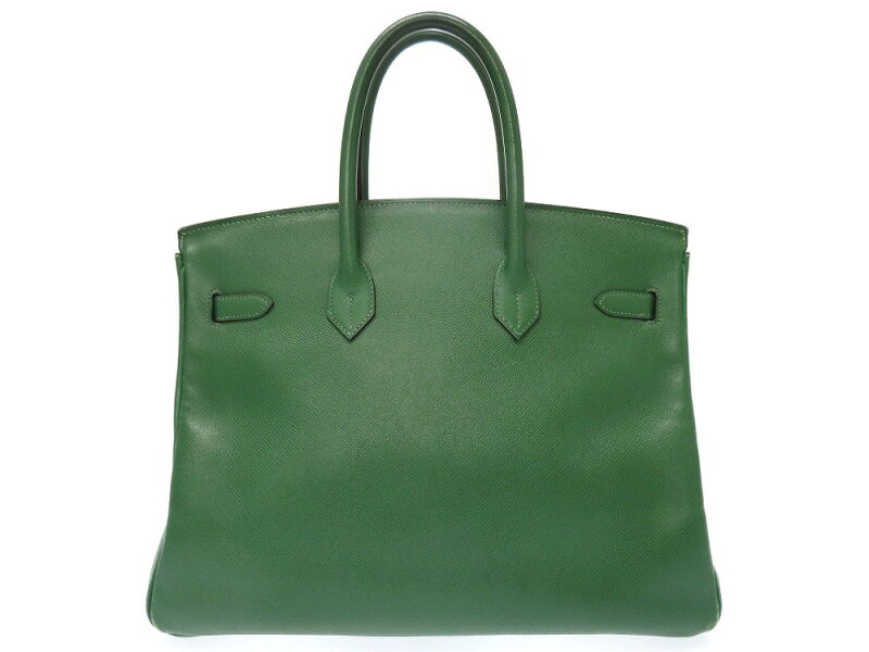 国内正規品 値下げしました エルメス Hermes バーキン35 クシュベル ヴェール 緑 ゴールド金具 Z刻印 ハンドバッグ 中古 バッグ 緑 0308 中古 Hermes メンズ life time店