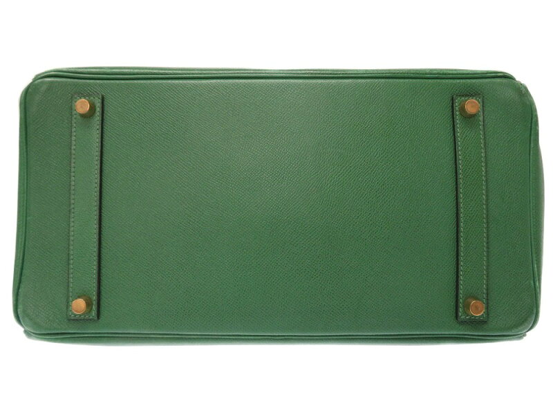 国内正規品 値下げしました エルメス Hermes バーキン35 クシュベル ヴェール 緑 ゴールド金具 Z刻印 ハンドバッグ 中古 バッグ 緑 0308 中古 Hermes メンズ life time店