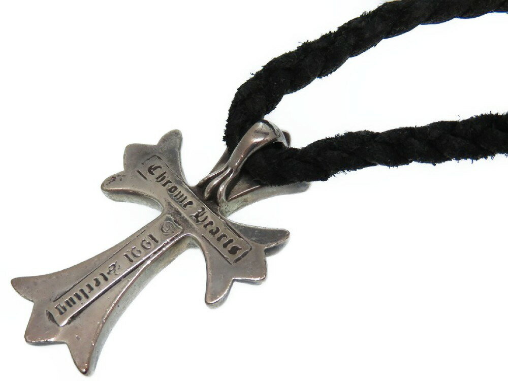 Off クロムハーツ スモールchクロス Wボロチップ シルバー925 ブラック ネックレス インヴォイス付き メンズ 02chrome Hearts life time店 Off クロムハーツ スモールchクロス Wボロチップ シルバー925 ブラック ネックレス インヴォイス付き メンズ 02chrome Hearts life time店