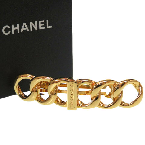 新品同様 シャネル ヴィンテージ バレッタ ゴールド ヘアアクセサリー アクセサリー 0055 【中古】 CHANEL