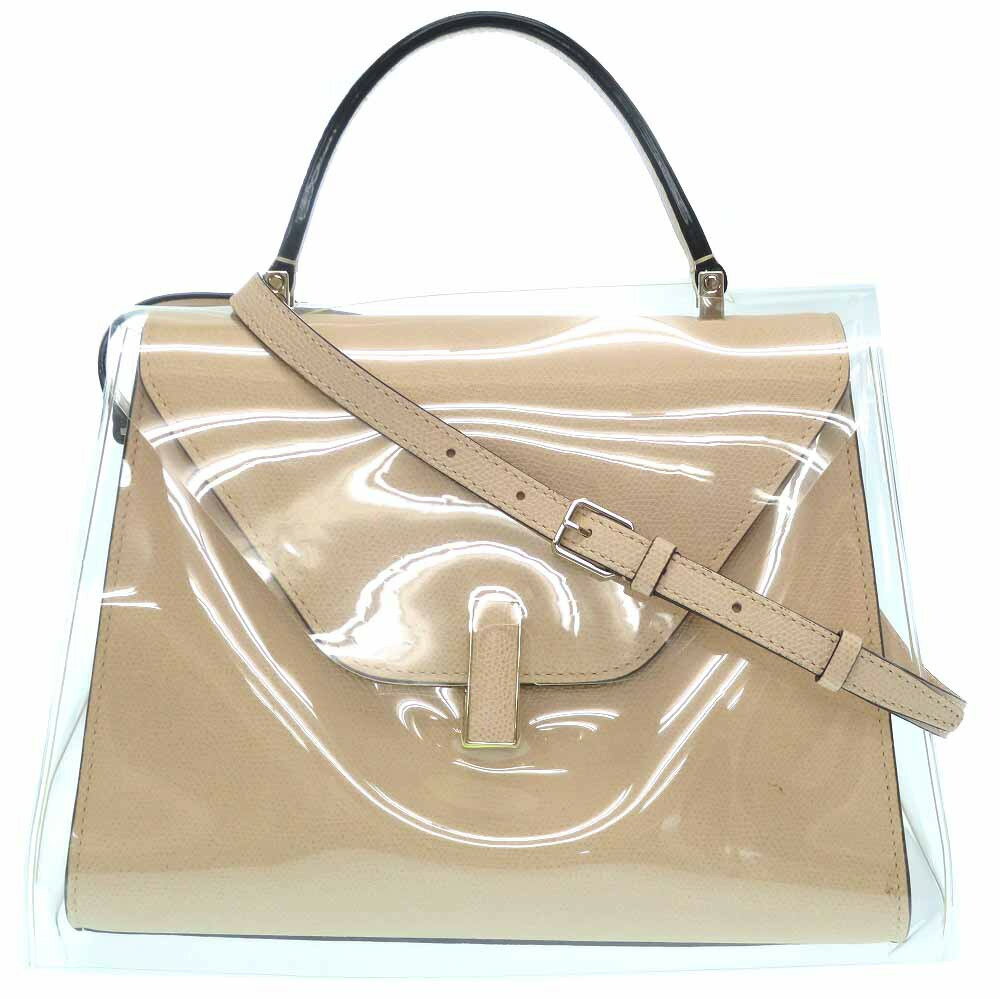 ヴァレクストラ ミディアム イジィデ 2WAY ショルダー ハンドバッグ レザー ベージュ 0048【中古】Valextraのサムネイル