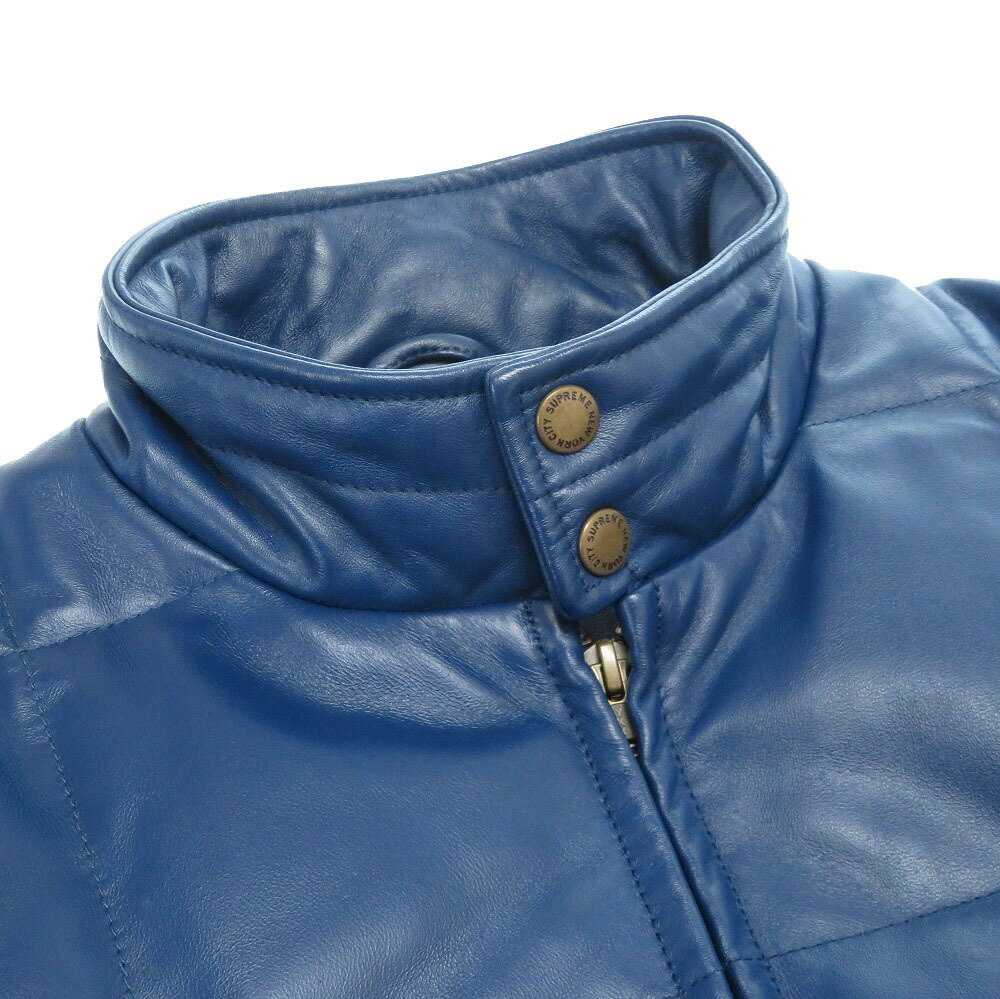 50 Off 美品 シュプリーム ブルー レザー ダウンジャケット メンズ 青 03 Supreme メンズ ｌｉｆｅ ｔｉｍｅ店 Www Malvestiti Com