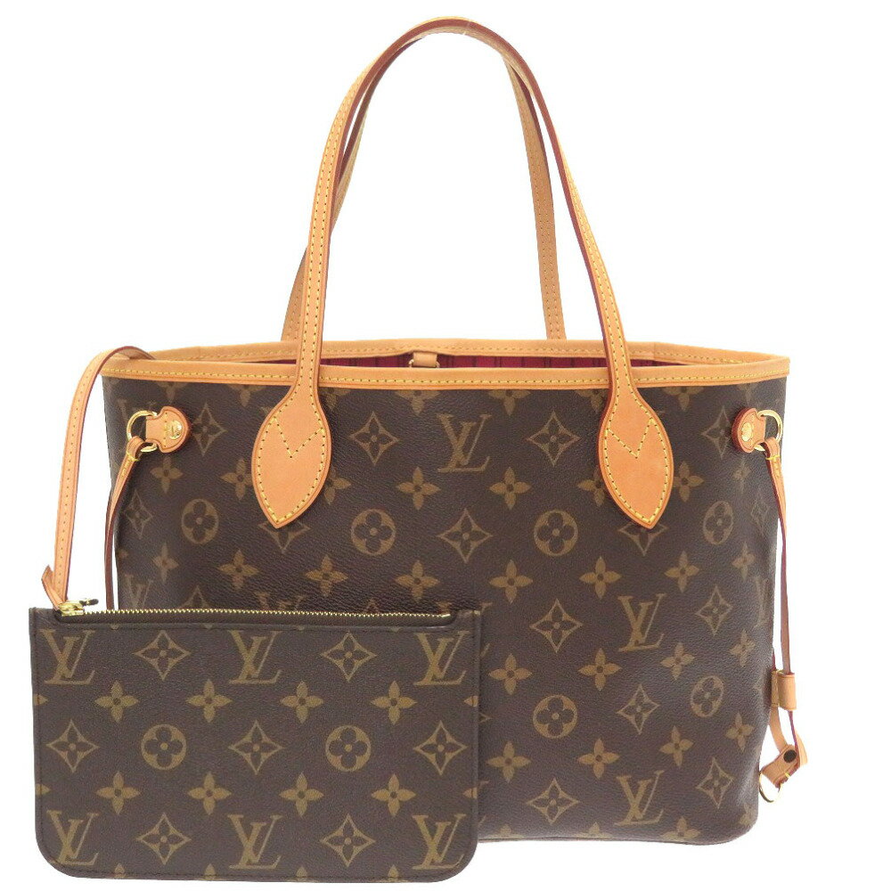 美品 ルイ ヴィトン モノグラム ネヴァーフルPM フューシャ M41001 トートバッグ バッグ LV 0064 【中古】 LOUIS VUITTON