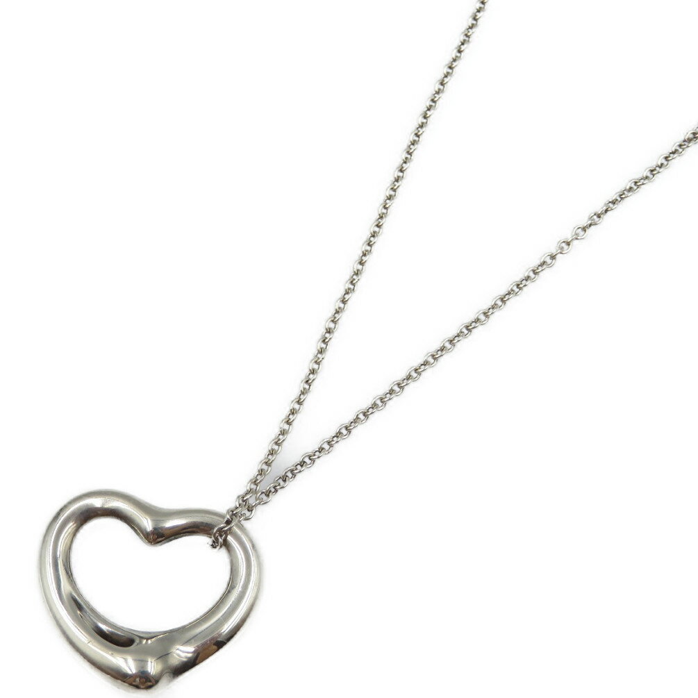 美品 ティファニー オープンハート エルサペレッティ シルバー925 ネックレス 0071【中古】TIFFANY&Co.