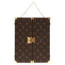 未使用 ルイ ヴィトン モノグラム ホーム ミラー トランク GI0554 鏡 三面鏡 壁掛け LV 0067 【中古】 LOUIS VUITTON