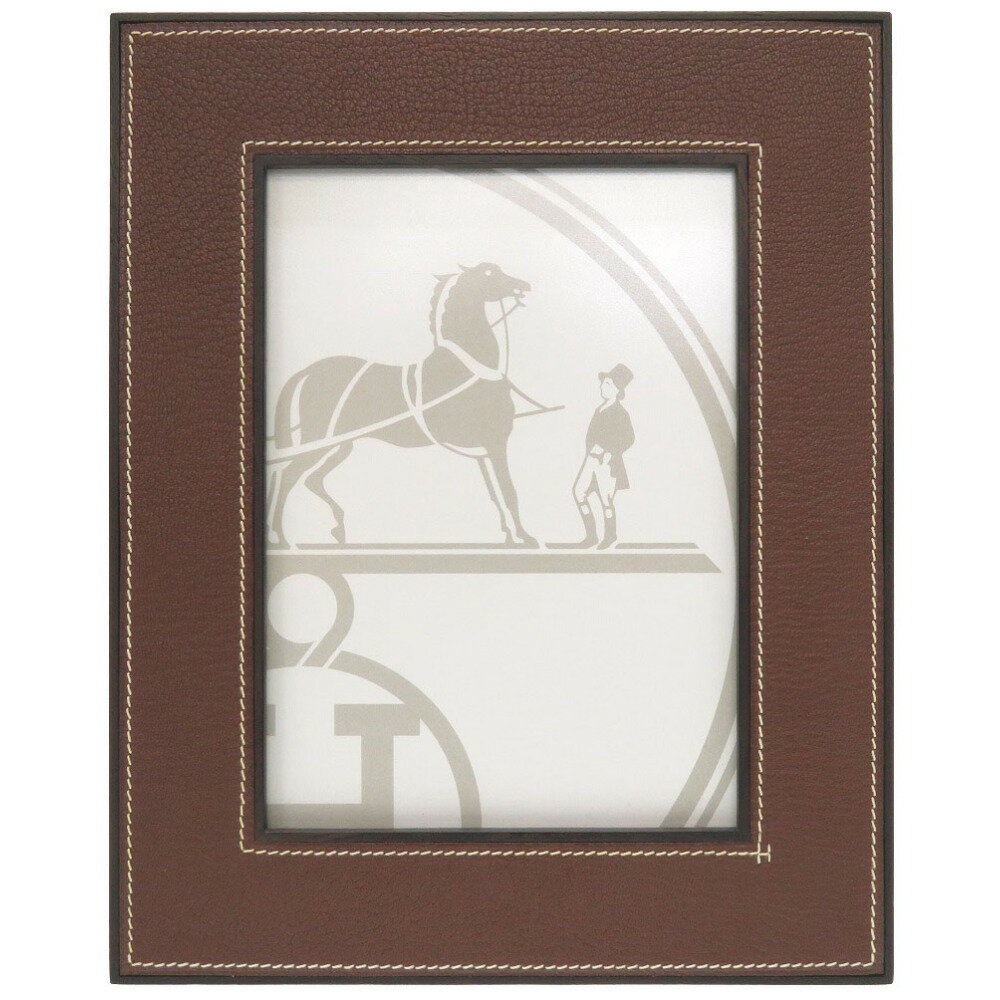 未使用 エルメス プレイヤードMM フォトフレーム ウッド ブラウン 写真立て 茶 0098 【中古】 HERMESのサムネイル