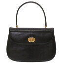 グッチ リザード ブラック ゴールド金具 000 46 0064 ヴィンテージ ハンドバッグ バッグ 黒 0121 【中古】 GUCCI(4)