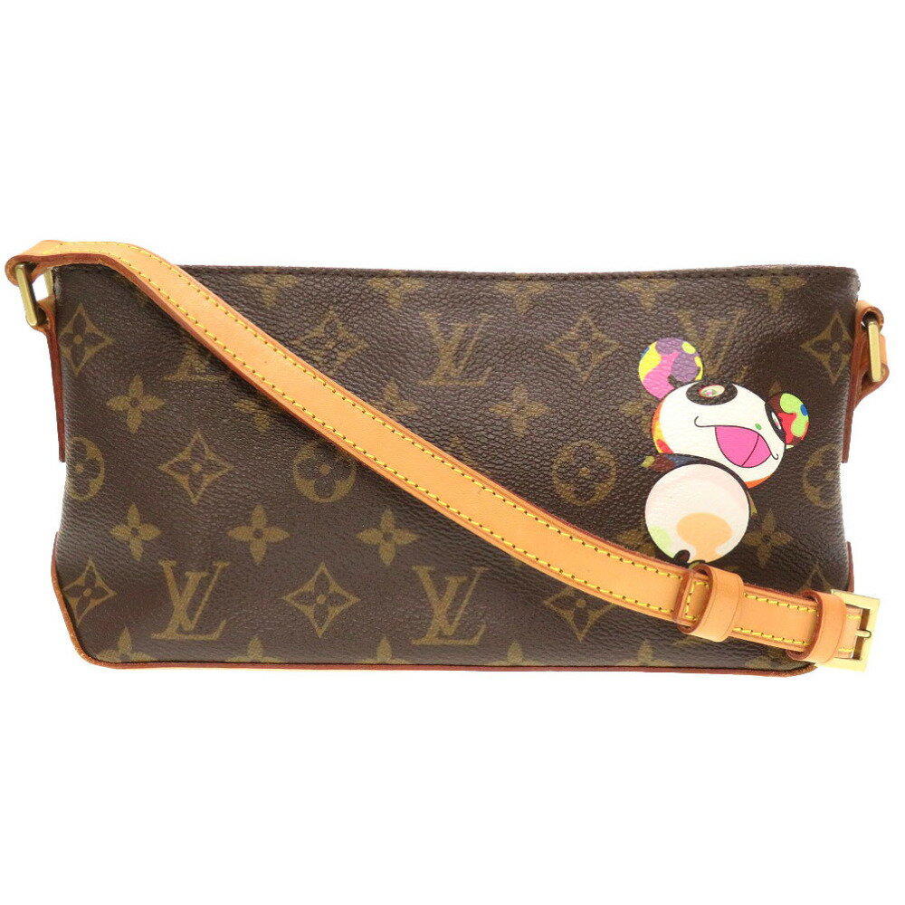 美品 ルイ ヴィトン モノグラム パンダ トロター M51241 村上隆 ショルダーバッグ バッグ LV 0027 【中古】 LOUIS VUITTON