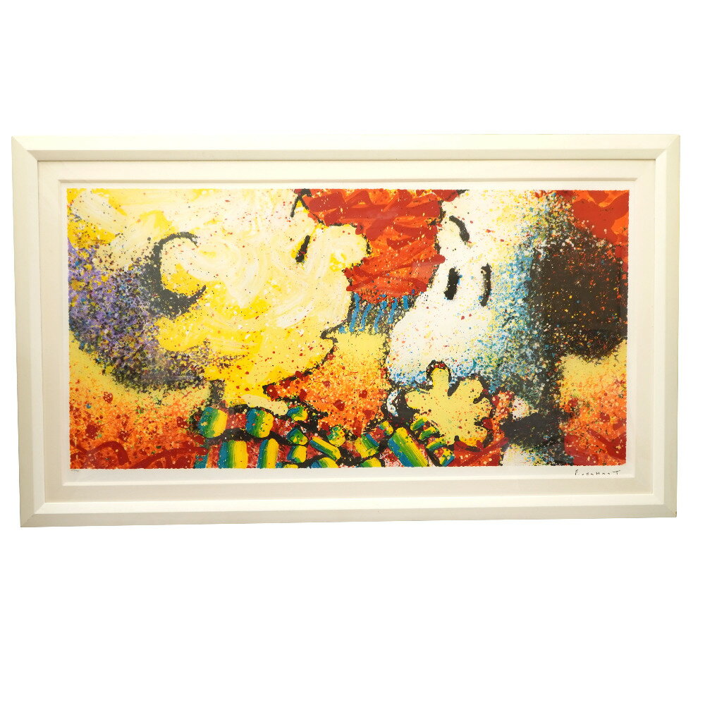 美品 トム・エバーハート DOG BREATH スヌーピー リトグラフ 絵画 絵 0073【中古】Tom Everhart