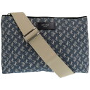 美品 ジミーチュウ キミー JCモノグラム ショルダーバッグ デニム キャンバス ブルー 0953【中古】JIMMY CHOO