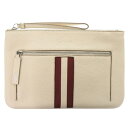 未使用品 バリー TALKER.TSP レザー ホワイト クラッチバッグ セカンドバッグ ポーチ 白 2135【中古】BALLY
