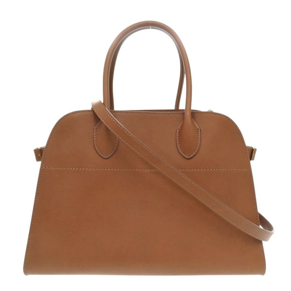 美品 ザ ロウ ソフト マルゴー 12 W1586L72CUSHG レザー ハンドバッグ ブラウン 0880【中古】THE ROWのサムネイル