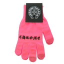 未使用品 クロムハーツ WORK GLOVES ロゴ ナイロン ポリエステル ポリウレタン ピンク 手袋 グローブ 1680【中古】CHROME HEARTS ...