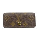 ルイヴィトン ミュルティクレ4 モノグラム M69517 4連 ICチップ ブラウン キーケース LV 0517【中古】LOUIS VUITTON