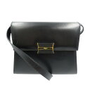 サルヴァトーレフェラガモ L21 5714 レザー ゴールド金具 ブラック 黒 ショルダーバッグ 0524【中古】Salvatore Ferragamo