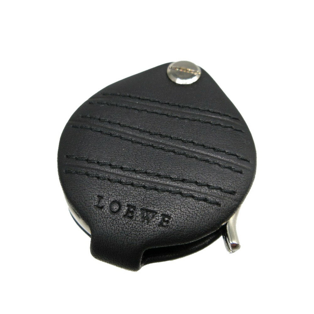 新品同様 ロエベ レザー ブラック 黒 ルーペ ルーペケース 0821【中古】LOEWE
