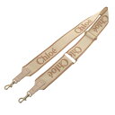 新品同様 クロエ CHC24SK892L5026Z リネンキャンバス パウダーベージュ ショルダーストラップ 0263【中古】Chloe