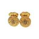 美品 クリスチャン ディオール ヴィンテージ イヤリング メタル ゴールド アクセサリー 1109 【中古】 Dior
