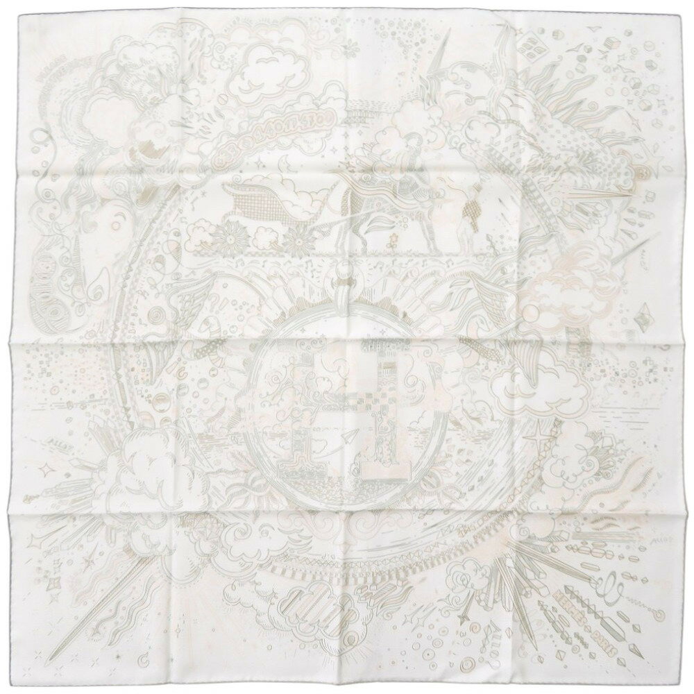 未使用品 エルメス カレ90 プリーズ ホールド ザ ライン H004187S 11 スカーフ シルク マルチカラー 0227【中古】HERMESのサムネイル