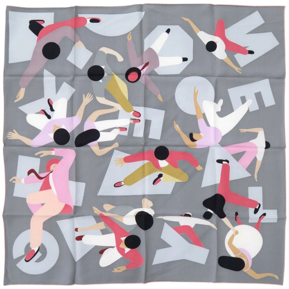 新品同様 エルメス カレ70 ジーンケリーへのオマージュ シルク マルチカラー スカーフ 0390【中古】HERMESのサムネイル