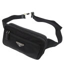 新品同様 プラダ ナイロン ブラック ウエストバッグ 黒 1330【中古】PRADA(4)