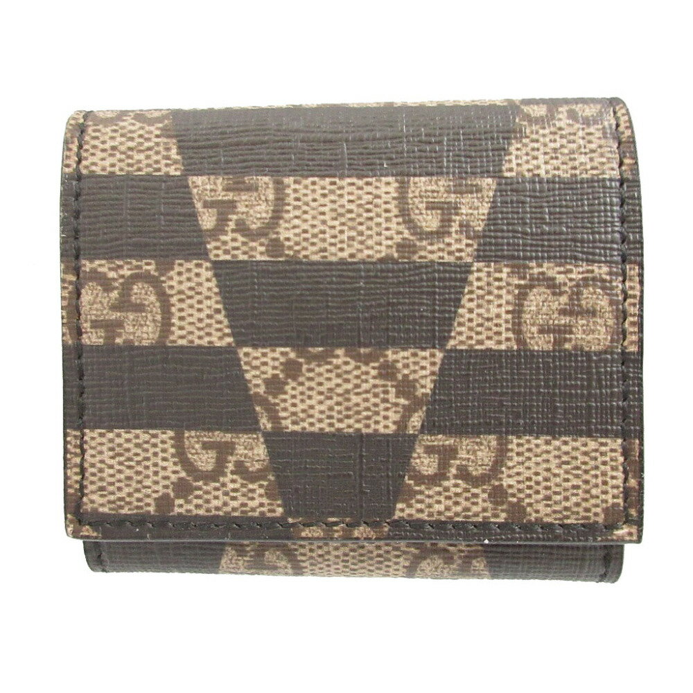 新品同様 グッチ 406565 GGカレイド GGキャンバス レザー ベージュ ブラック 黒 コインケース 財布 1162【中古】GUCCI