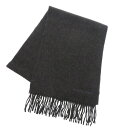 未使用 ハンティングワールド カシミヤ チャコールグレー マフラー 1241【中古】HUNTING WORLD