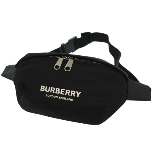 新品同様 バーバリー ボディバッグ ロゴ 8049095 ウエストバッグ ナイロン ブラック 1186【中古】BURBERRY 新品同様 バーバリー ボディバッグ ロゴ 8049095 ウエストバッグ ナイロン ブラック 1186【中古】BURBERRY