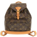 美品 ルイ ヴィトン ミニモンスリ モノグラム M51137 リュックサック バッグ LV 1322 【中古】 LOUIS VUITTON
