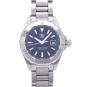 タグホイヤー アクアレーサー WAY1410 クオーツ 腕時計 ステンレススチール ブラック 黒文字盤 0038【中古】TAG HEUER レディース