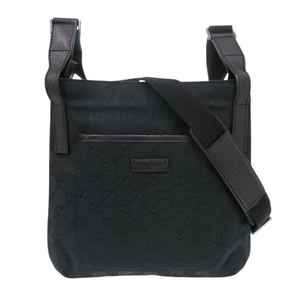 美品 グッチ 122793 GGキャンバス レザ