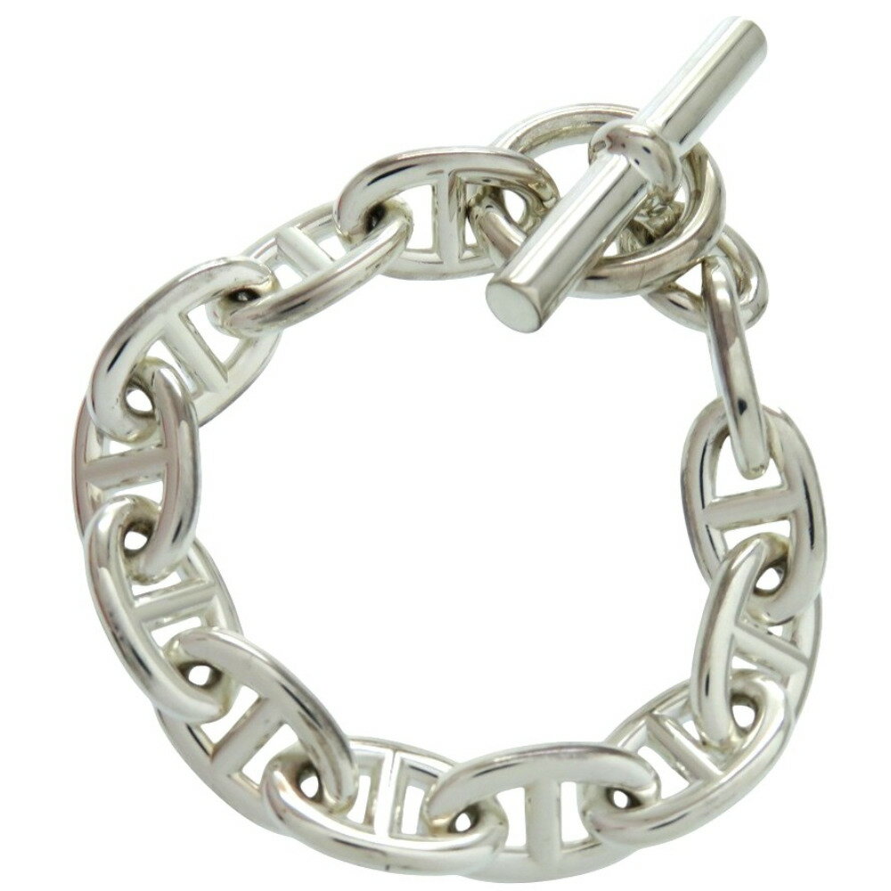 美品 エルメス シェーヌダンクル TGM 12コマ シルバー925 シルバー ブレスレット 1678【中古】HERMES