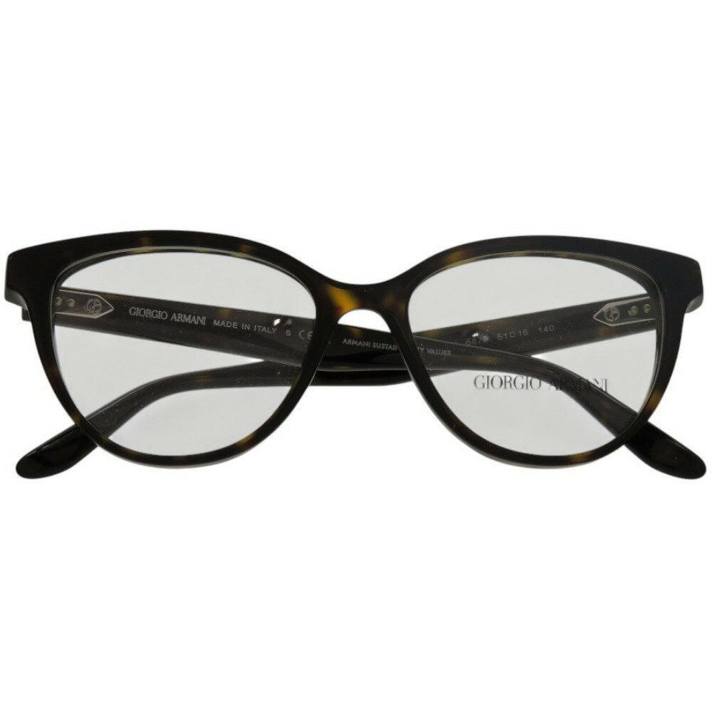 新品同様 ジョルジオアルマーニ 伊達メガネ ハバナ AR 7228U 5879 プラスチック ハバナ メガネ 0998【中古】GIORGIO ARMANI