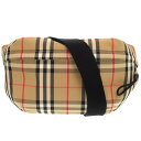 新品同様 バーバリー 8010430 コットン ポリエステル ベージュ ウエストバッグ 1427【中古】BURBERRY|詳細画像