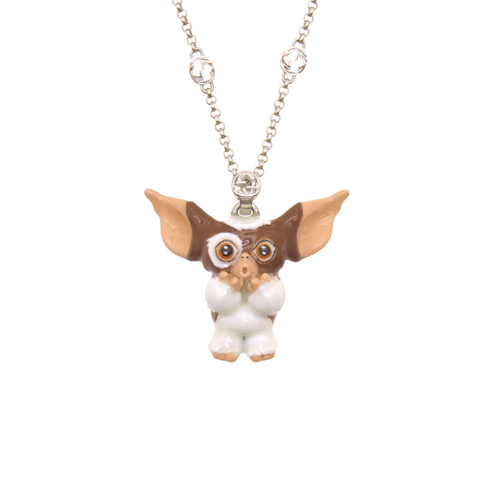 美品 グッチ グレムリン ギズモ シルバー925 ネックレス アクセサリー 1835【中古】GUCCI