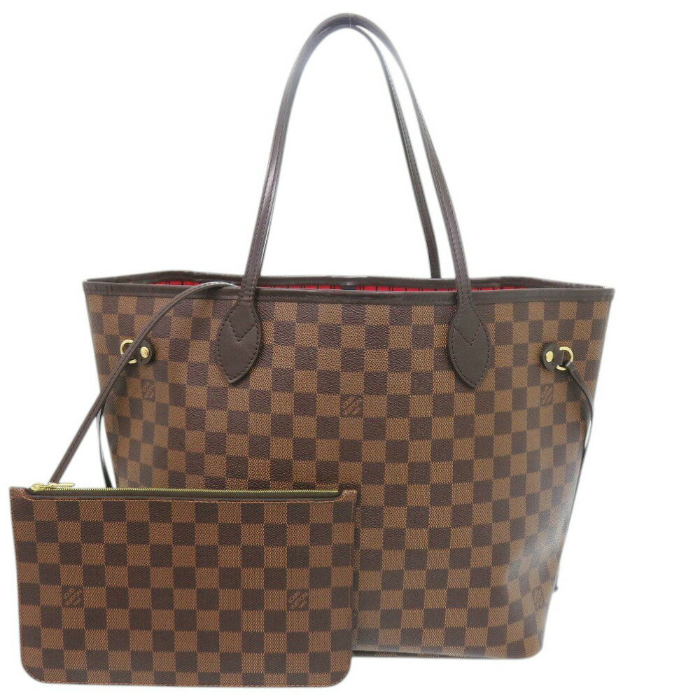樂天商城 - 美品 ルイ ヴィトン ネヴァーフルMM ポーチ付 ダミエ スリーズ N40599 トートバッグ LV 1913【中古】LOUIS VUITTON