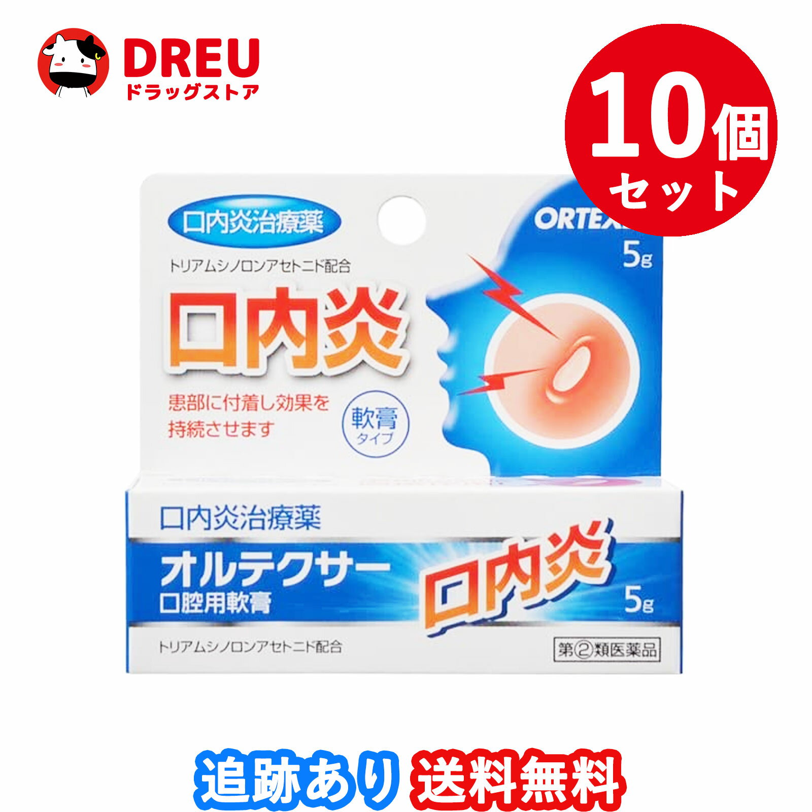 【10個セット送料無料】オルテクサー 口腔用軟膏（セルフメディケーション税制対象）(5g)【指定2類医薬品】