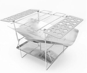 【お買物マラソン限定5倍】タキトラ 焚き火台 ファイヤースタンド たき火 組み立て アウトドア ロストルフルセット 灰受け皿 折りたたみ 軽量 A4 BBQ 七輪 焚火台 キャンプ バーベキュー BBQ デイキャンプ 調理 焼肉通販格安セール情報 楽天 通販