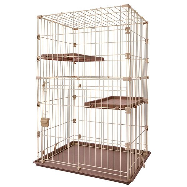 【同梱不可】ペティオ ベーシックキャットケージ　ナチュラル