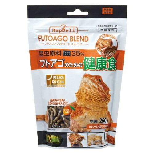 【同梱不可】GEX ジェックス フトアゴブレンドフード スティック 250g