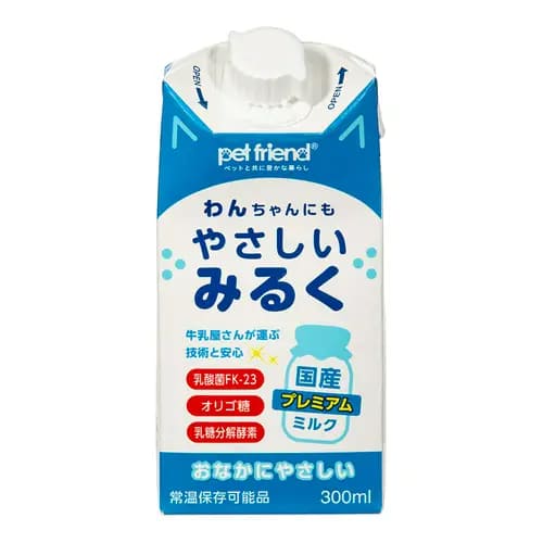 【同梱不可】トーエートレーディング わんちゃんにもやさしいみるく300ml