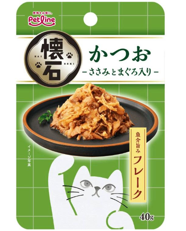 樂天商城 - 【同梱不可】【36個セット】ペットライン 懐石レトルト　フレーク　かつお‐ささみとまぐろ入り‐40g