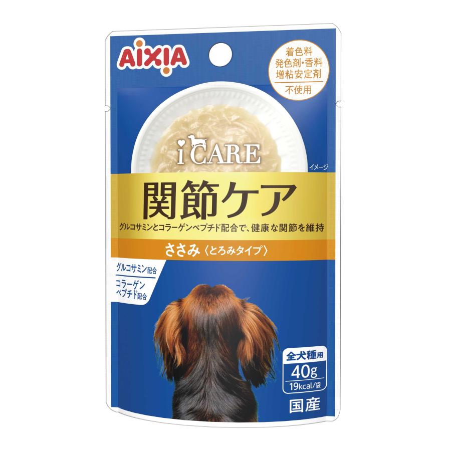 【同梱不可】【12個セット】アイシア i CARE ドッグ 関節ケア ささみ とろみタイプ40g