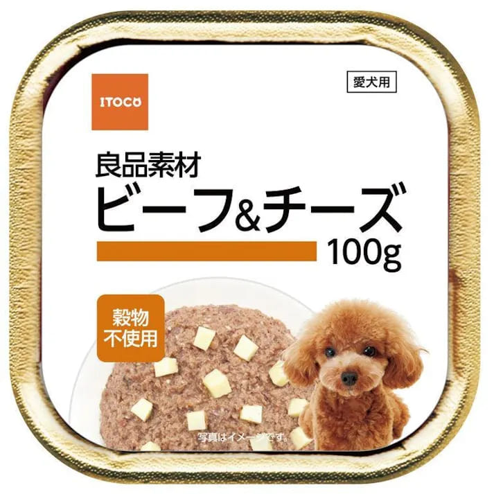 Dog Food - 【同梱不可】【96個セット】イトウアンドカンパニーリミテッド 良品素材アルミトレイビーフ＆チーズ100g