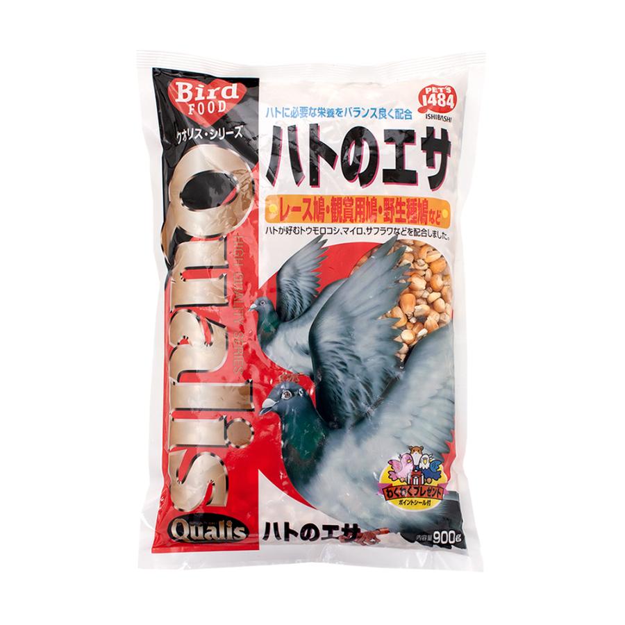 【同梱不可】【3個セット】ペッズイシバシ　クオリス　ハトのえさ900g